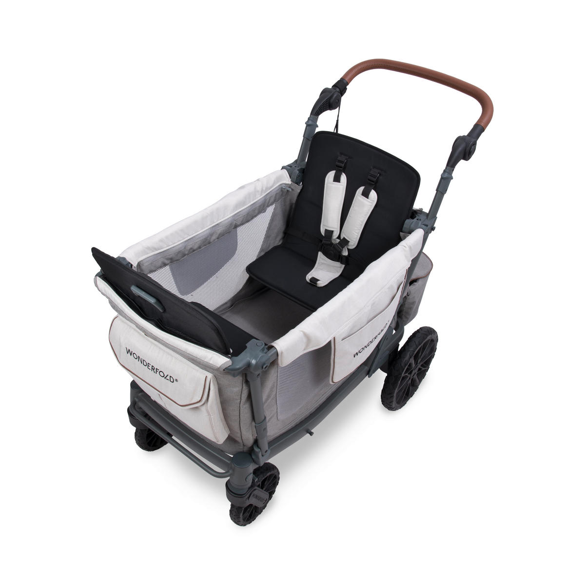 BOLLERWAGEN L2 Series 2 Seater Wagon Grau 135/67/120 cm  - Grau, Basics, Metall (135/67/120cm) - WONDERFOLD