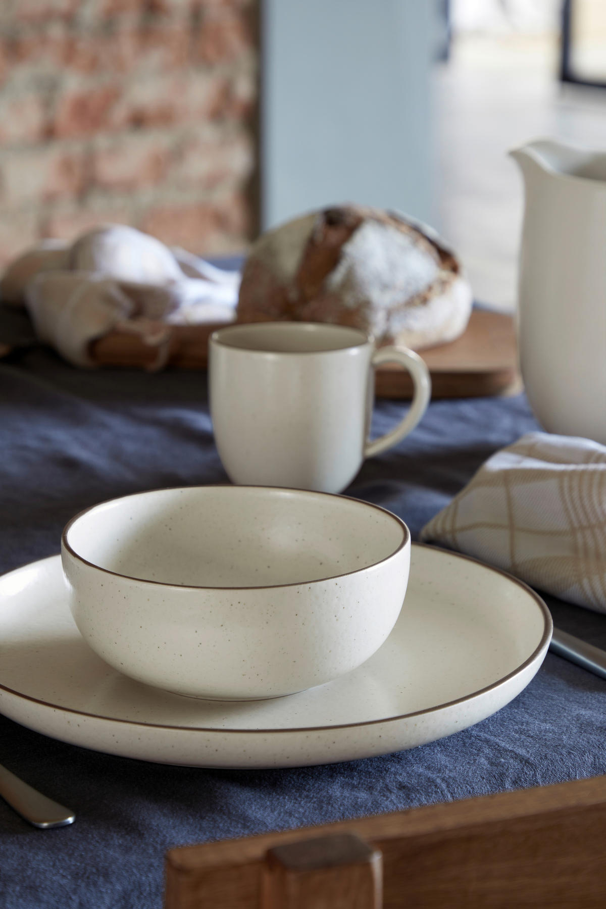 KOMBISERVICE Braun, Beige PACIFICA 12-teilig 4 Personen  - Beige/Braun, Basics, Keramik - Costa Nova