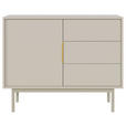 HIGHBOARD Kaschmir  - Kaschmir/Goldfarben, Design, Holzwerkstoff/Metall (104/139,5/39cm) - Xora