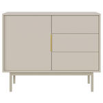 HIGHBOARD Kaschmir  - Kaschmir/Goldfarben, Design, Holzwerkstoff/Metall (104/139,5/39cm) - Xora