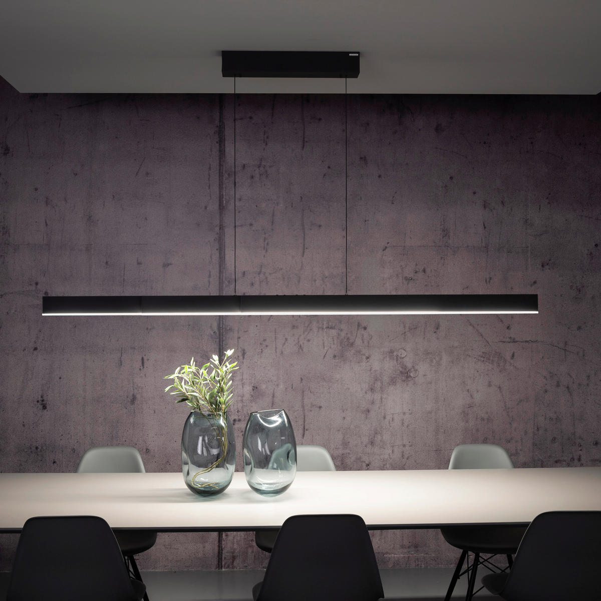 LED-HÄNGELEUCHTE Pure-Moto-Rise 200/8,2/240 cm  - Schwarz, Design, Kunststoff/Metall (200/8,2/240cm) - Neuhaus PURE