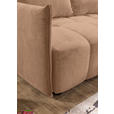 ECKSOFA Rosa Plüsch Zierkissen, Rückenkissen, Bettkasten, Schlaffunktion, Rücken echt, Liegefläche im Originalstoff  - Schwarz/Rosa, KONVENTIONELL, Kunststoff/Textil (253/192cm) - Carryhome