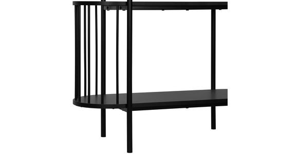 REGAL Schwarz - Schwarz, Trend, Holzwerkstoff/Metall (80/95/34cm) - Xora