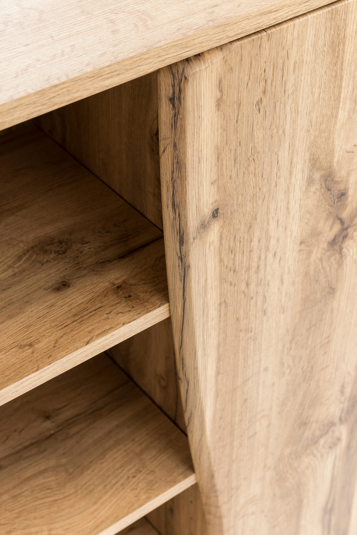 UNTERSCHRANK 60/79/35 cm   - Eiche Wotan/Silberfarben, Natur, Holzwerkstoff/Kunststoff (60/79/35cm) - Xora