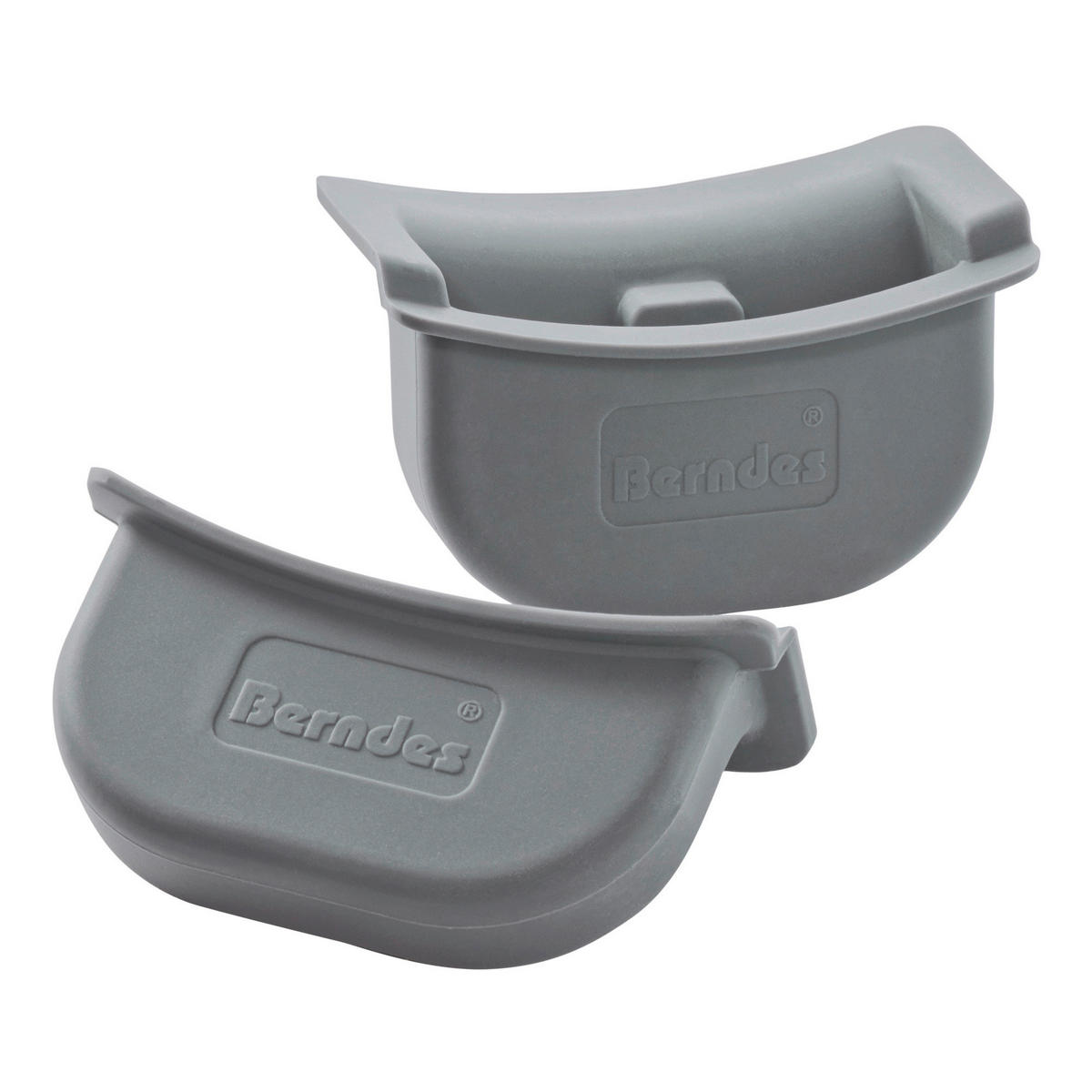 TOPFLAPPEN UND HANDSCHUH 2-teilig Dunkelgrau  - Dunkelgrau, Basics, Kunststoff (10,5/5/20cm) - Berndes