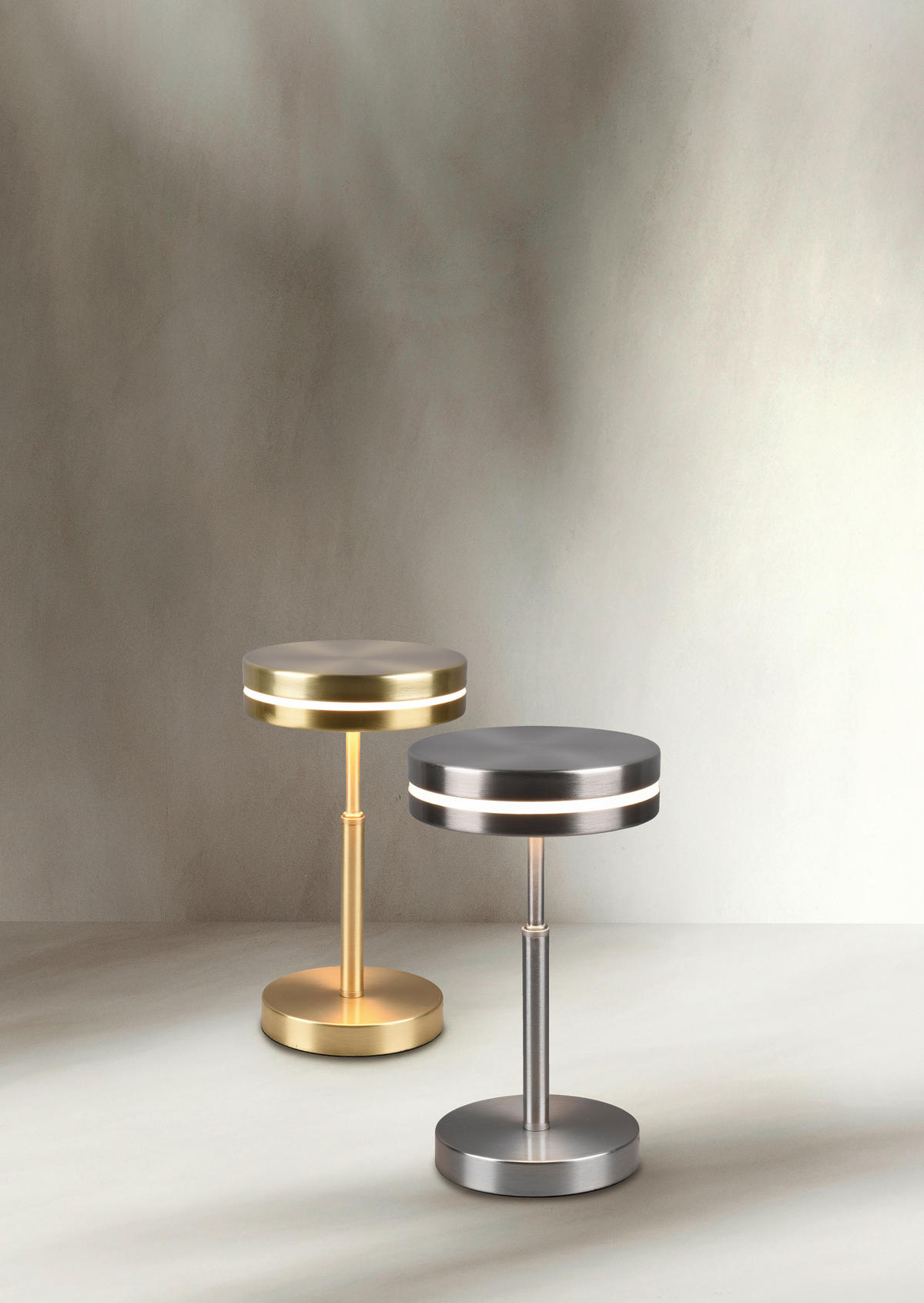 LED-TISCHLEUCHTE 14/25 cm   - Nickelfarben, Basics, Metall (14/25cm) - Trio Leuchten