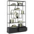 REGAL in 126/204/38 cm Schwarz - Schwarz, Design, Holz/Metall (126/204/38cm) - Lomoco REGAL in 126/204/38 cm Schwarz - Schwarz, Design, Holz/Metall (126/204/38cm) - Lomoco