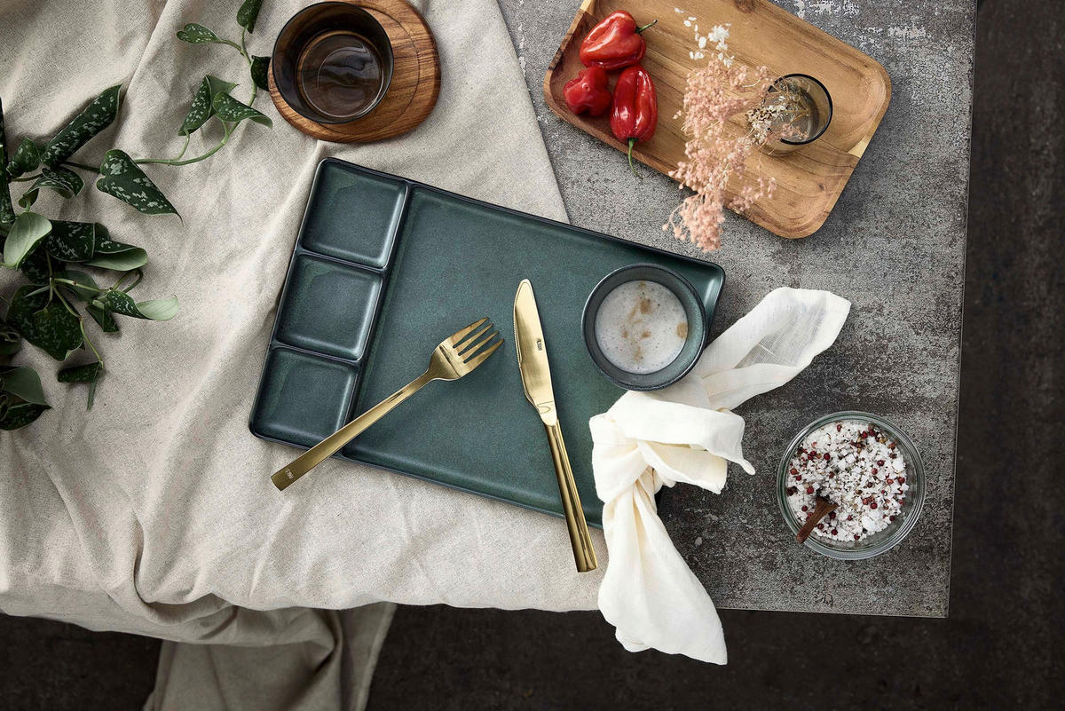SERVIERPLATTE RAW  - Mintgrün, Basics, Keramik (32/22/2cm) - Aida