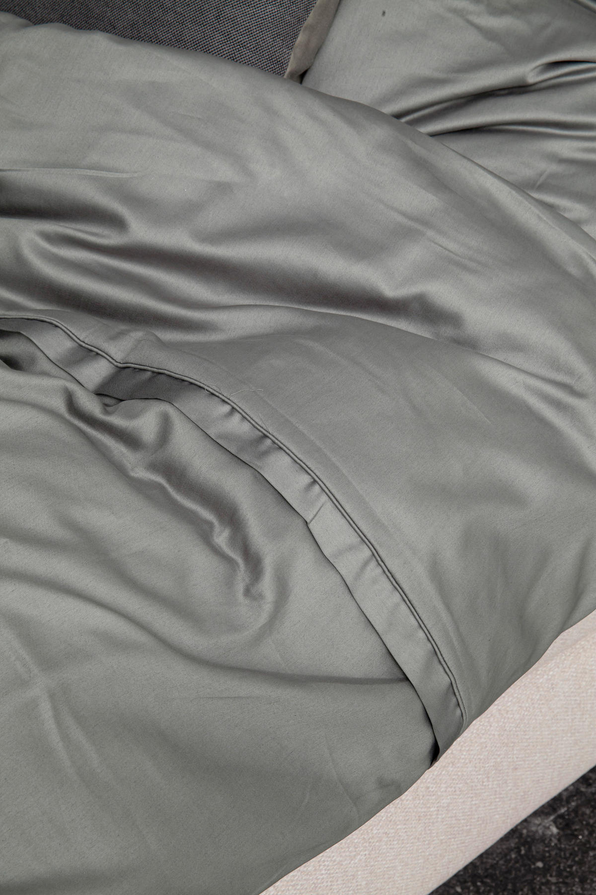 WENDEBETTWÄSCHE SW-PURE Satin 135/200 cm  - Grau, KONVENTIONELL, Textil (135/200cm) - Schöner Wohnen