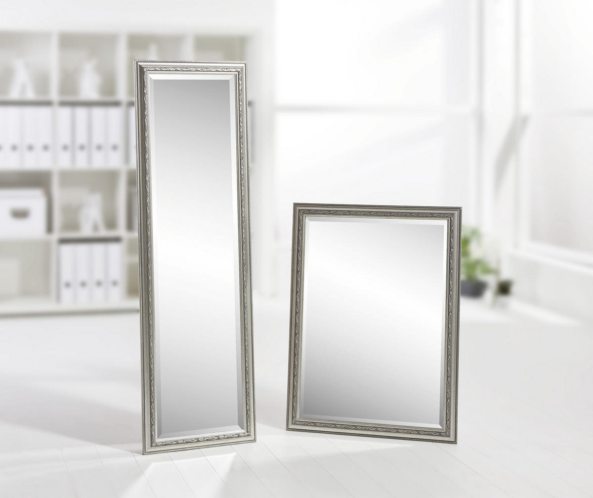 WANDSPIEGEL 60/80/2,2 cm    - Silberfarben, Lifestyle, Glas/Kunststoff (60/80/2,2cm) - Landscape