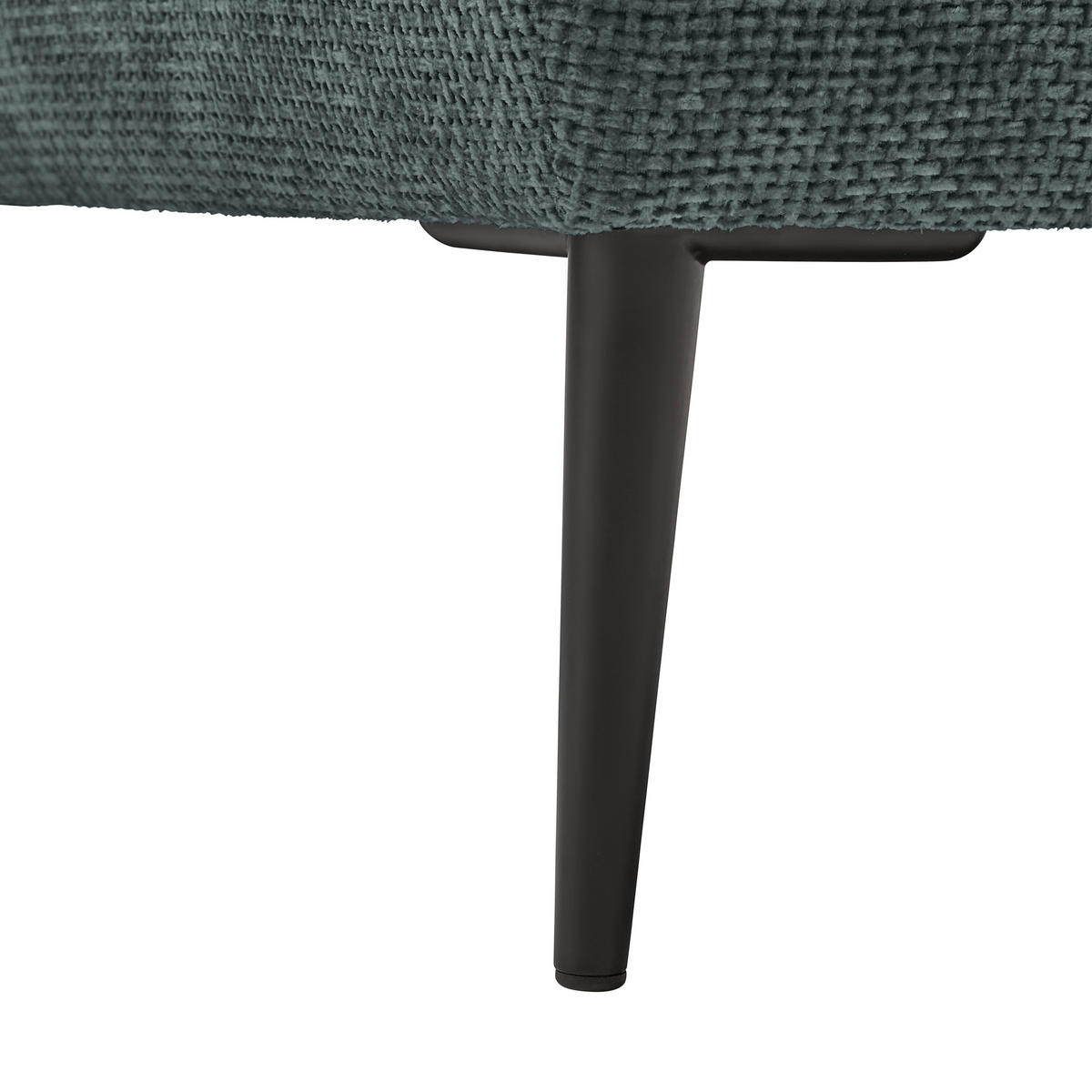 HÖRNSOFFA i vävt tyg mörkgrön  - svart/mörkgrön, Modern, metall/textil (255/164cm) - MID.YOU