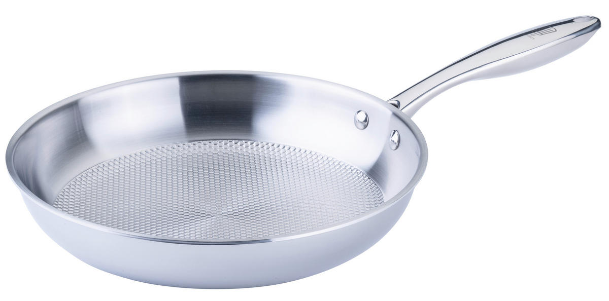 PFANNE Chefkoch 28 cm  - Silberfarben, Basics, Metall (28cm) - Chefkoch+Fackelmann