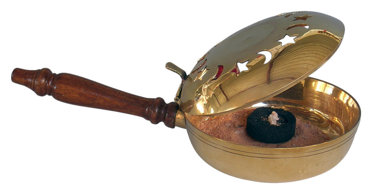 RÄUCHERWERKBRENNER 12/10 cm  - Messingfarben, Basics, Holz/Metall (12/10cm)