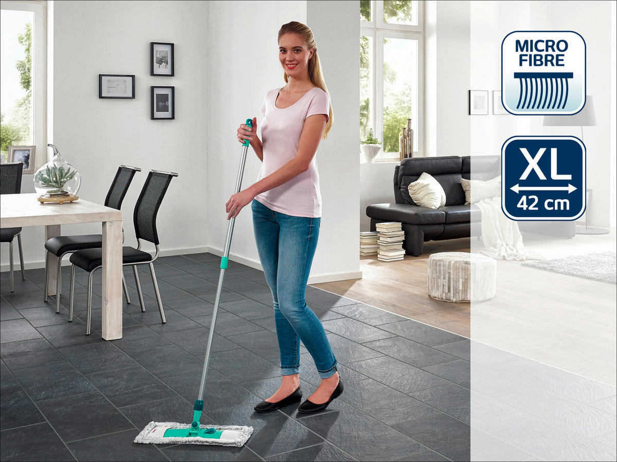 REZERVNI MOP - bež-siva, Osnovno, tekstil (15,5/29/2cm) - Leifheit
