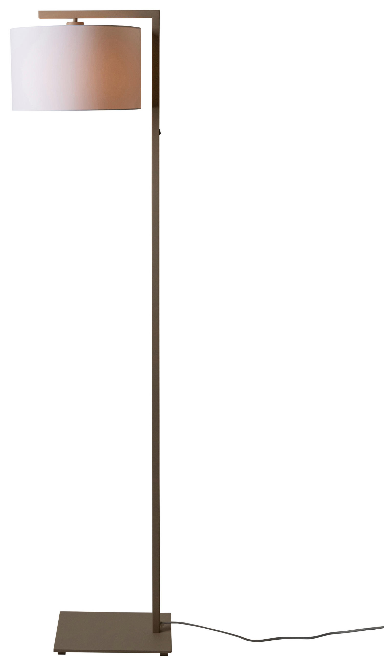 STOJACÍ LAMPA, 30/160 cm  - bílá/pískové barvy, Design, kov/textil (30/160cm) - It's about Romi