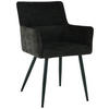 ARMLEHNSTUHL  in Eisen Leinenoptik  - Schwarz, LIFESTYLE, Holz/Textil (54/82/60cm) - MID.YOU