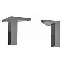 FUßSET 2,5/10/2,5 cm   - Grau, Basics, Kunststoff (2,5/10/2,5cm) - Xora