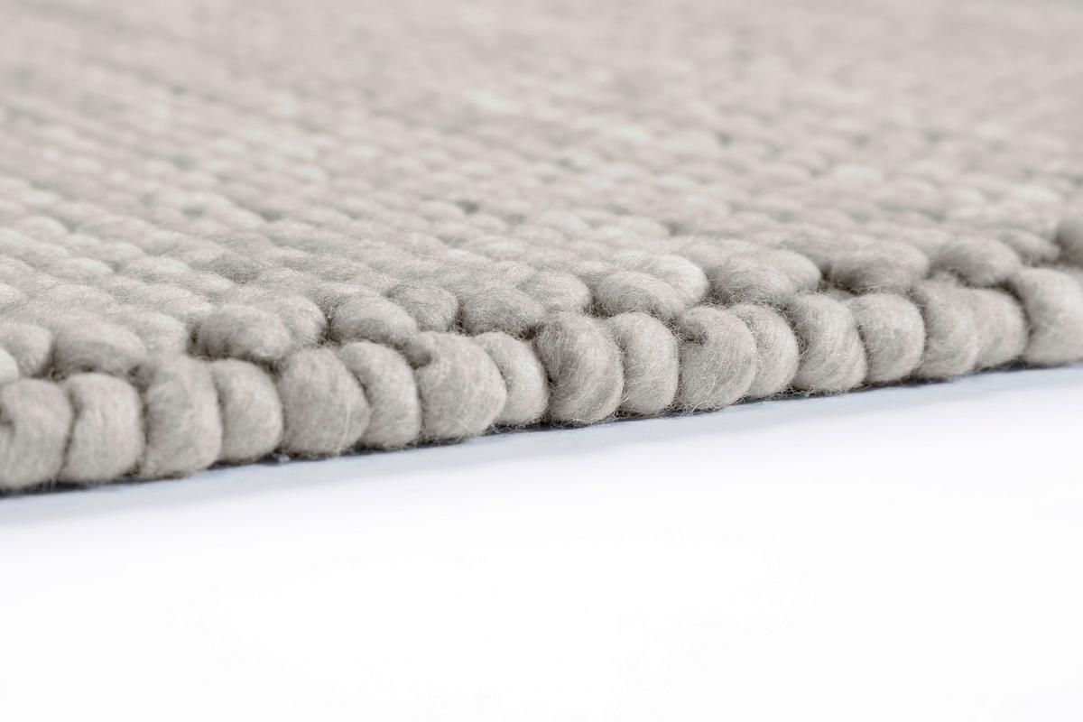HANDWEBTEPPICH 200/300 cm Poppy Hellgrau  - Hellgrau, Basics, Textil (200/300cm) - Schöner Wohnen