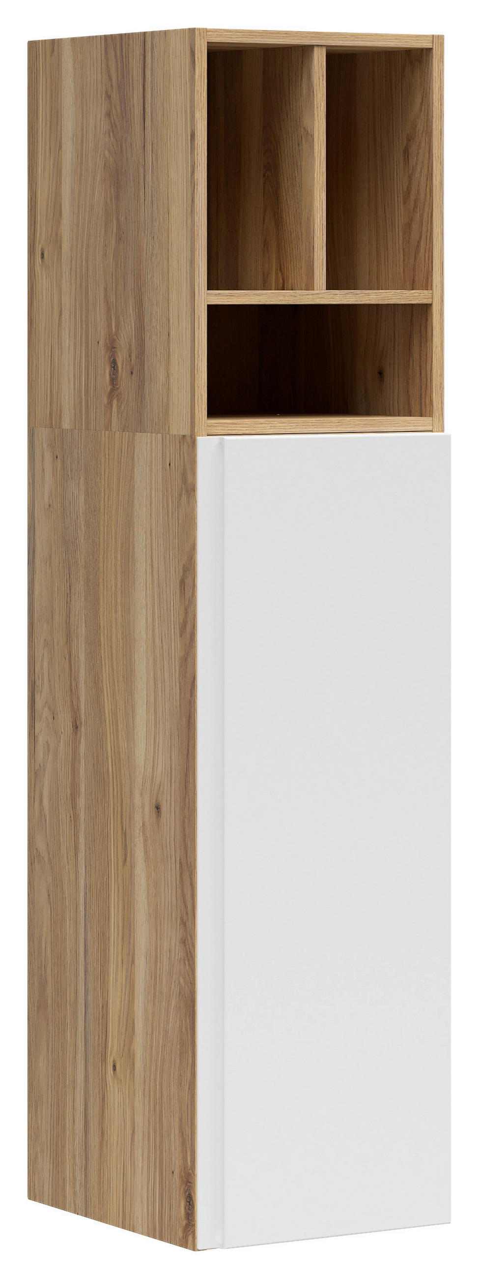 REGALELEMENT Weiß, Eichefarben  135/33/40 cm  - Eichefarben/Weiß, MODERN, Holzwerkstoff (135/33/40cm) - Carryhome