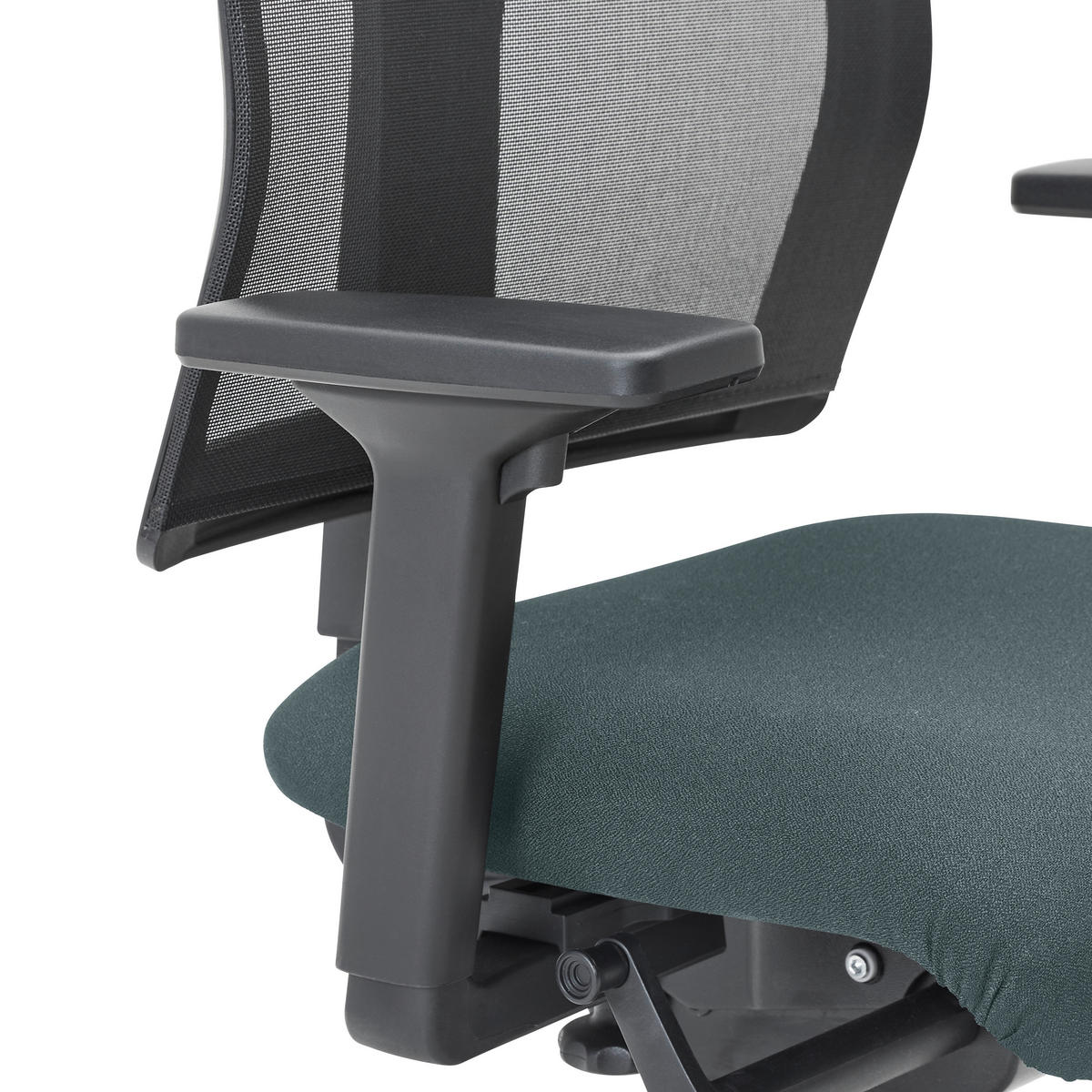 DREHSTUHL Grau  - Schwarz/Grau, KONVENTIONELL, Kunststoff/Textil (63/105/46cm) - Dieter Knoll