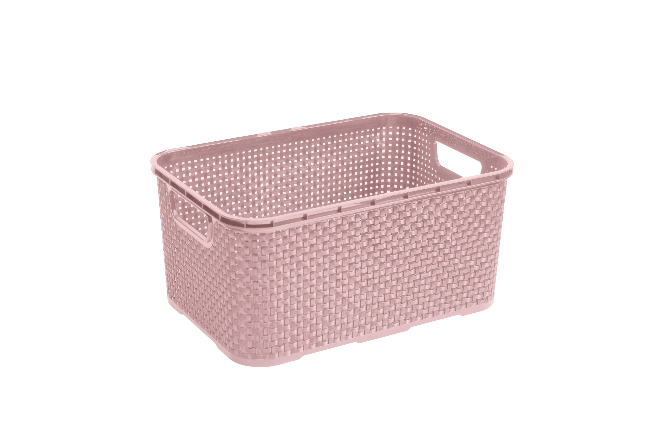 KOŠÍK NA DROBNOSTI, plast - růžová, Basics, plast (28,5/19,5/12,9cm) - My Baby Lou