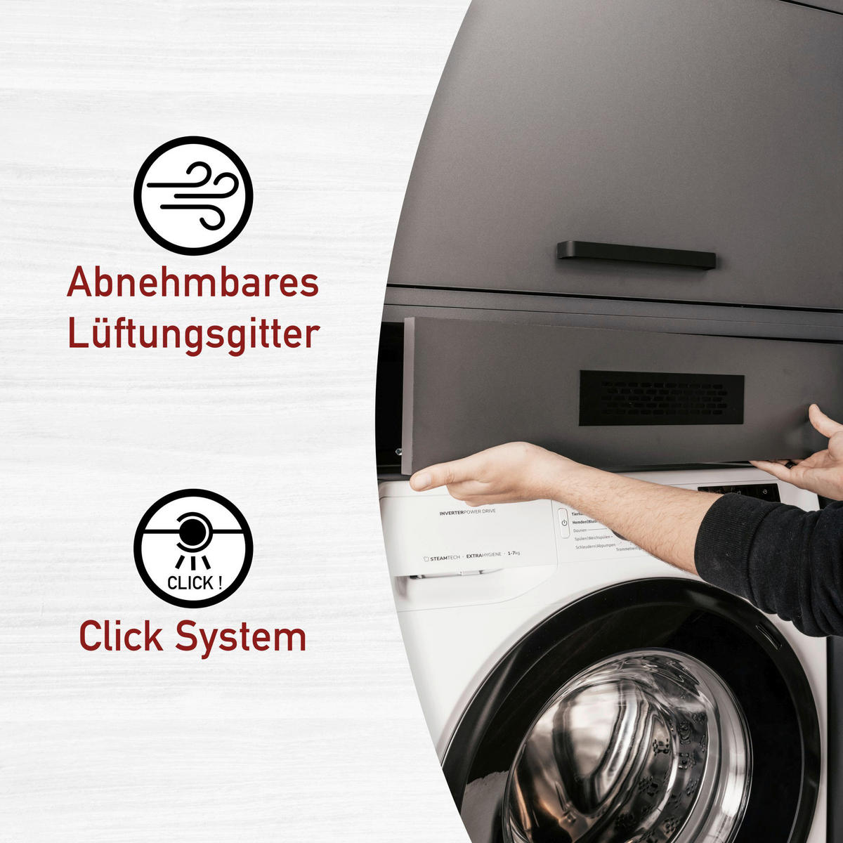 HAUSWIRTSCHAFTSRAUM 268/208/68 cm  in Anthrazit  - Anthrazit, MODERN, Holzwerkstoff (268/208/68cm) - home24