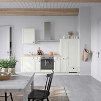 KÜCHENBLOCK Cascada 270 cm  in Weiß, Eichefarben  - Eichefarben/Schwarz, MODERN, Holzwerkstoff/Metall (270cm) - Nobilia
