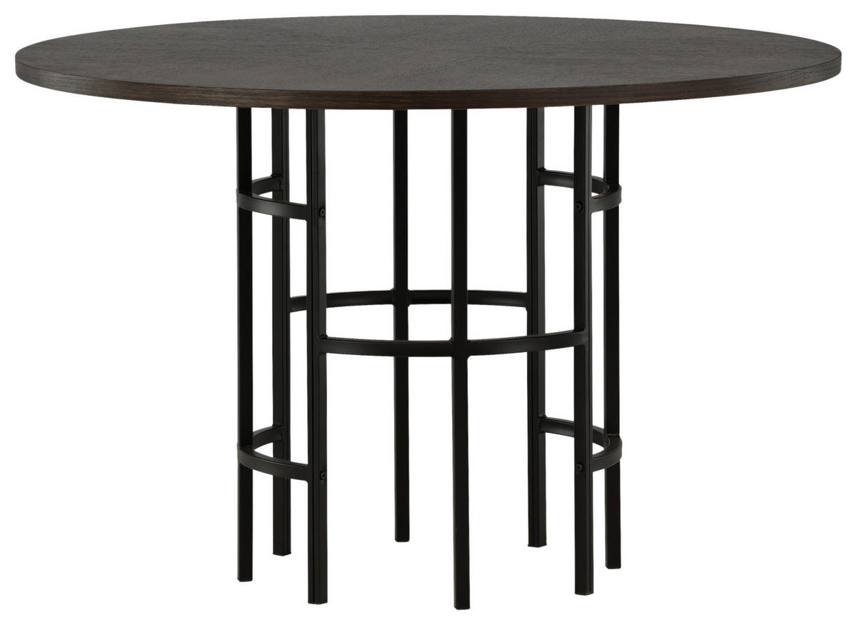 MATBORD i trä, metall 115/115/74 cm   - brun/svart, Design, metall/trä (115/115/74cm) - Livetastic