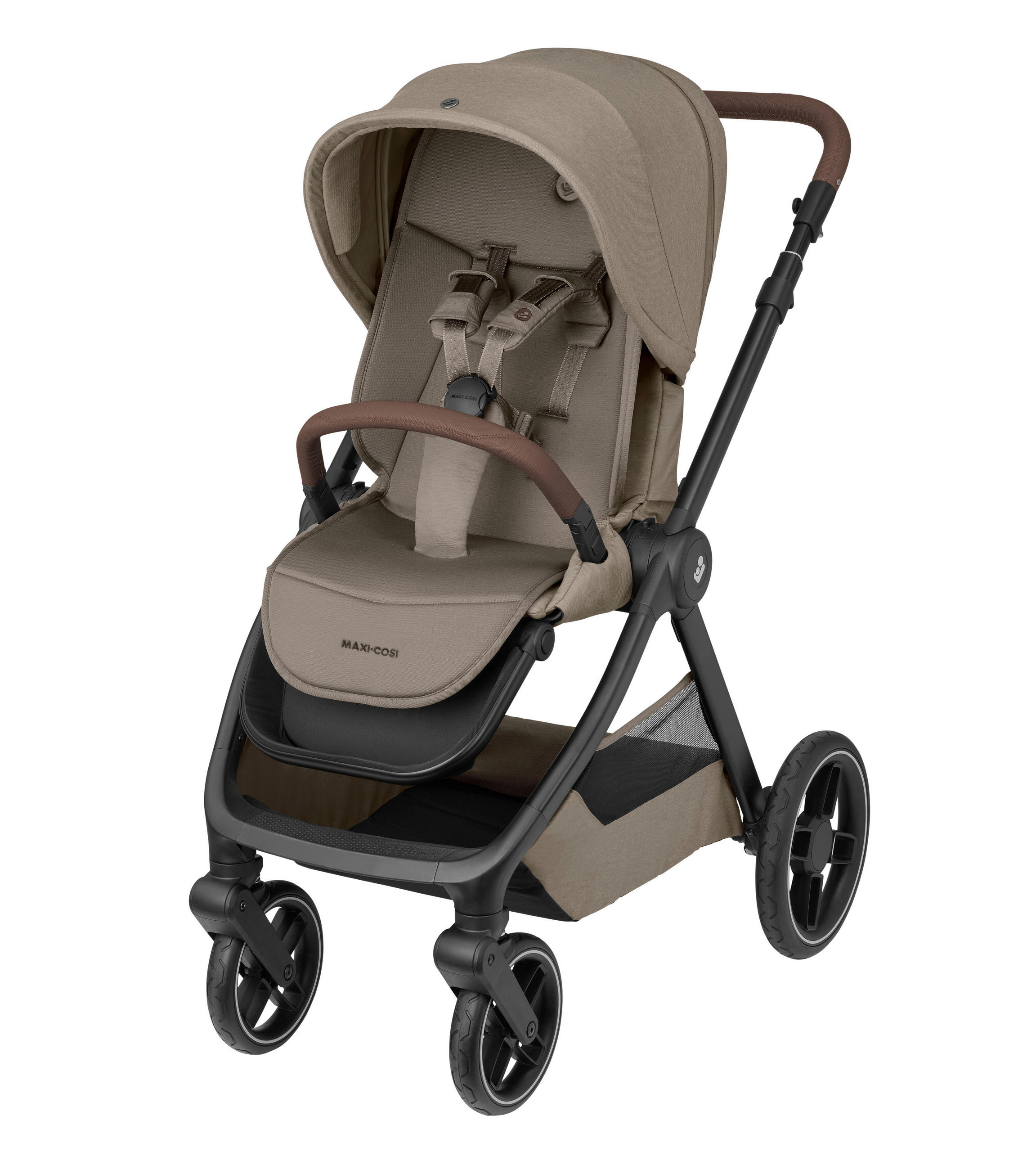 KOMBIKINDERWAGEN  Oxford+  Twillic Truffle  - Graubraun, Basics, Textil (58/110/95.5cm) - Maxi-Cosi