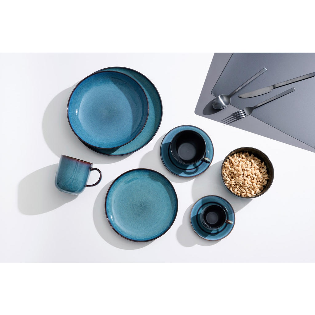 Thumbnail - Ritzenhoff Breker Tafelservice Bali, Blau, Keramik, 8-teilig, 17x28.5x28.5 cm, Essen & Trinken, Geschirr, Geschirr-Sets,...