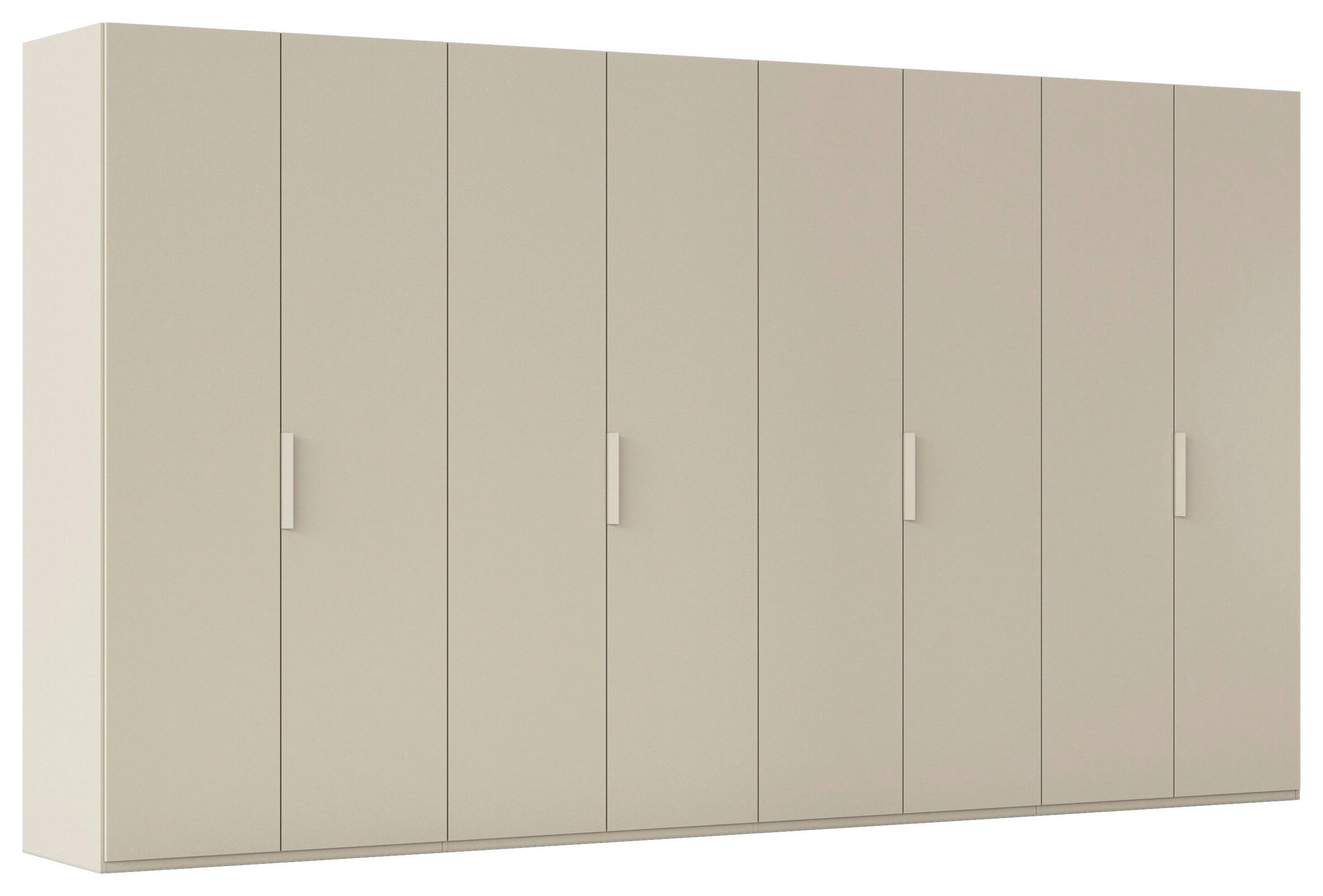 DREHTÜRENSCHRANK 400/223/61 cm,  in Champagner, 8-türig  - Champagner, Basics, Holzwerkstoff/Metall (400/223/61cm) - Novel