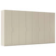 DREHTÜRENSCHRANK 400/235/61 cm,  in Champagner, 8-türig  - Champagner, Basics, Holzwerkstoff/Metall (400/235/61cm) - Novel