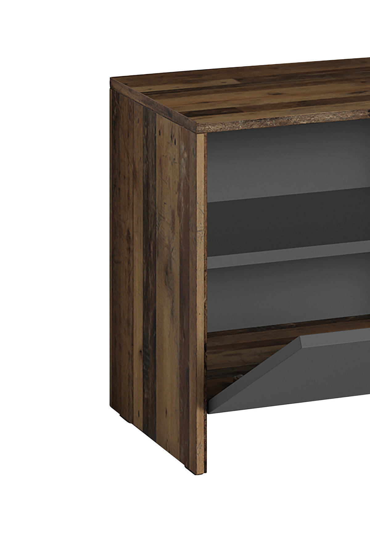 GARDEROBE 4-teilig  in 40/184/35 cm  - Alteiche/Anthrazit, Design, Holzwerkstoff (40/184/35cm) - MID.YOU