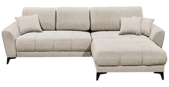 ECKSOFA  in Webstoff Hellbraun  281/189 cm  - Hellbraun/Schwarz, MODERN, Kunststoff/Textil (281/189cm) - Carryhome