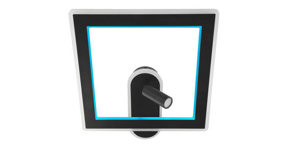 LED-WANDLEUCHTE 45/50/10 cm    - Schwarz, Trend, Kunststoff/Metall (45/50/10cm) - Novel