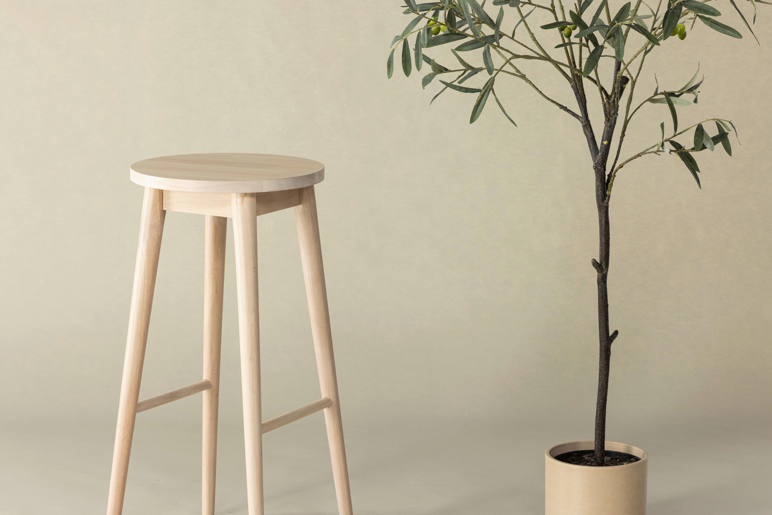 BARPALL SET i vit  - vit, Design, trä (36/75/36cm) - Livetastic