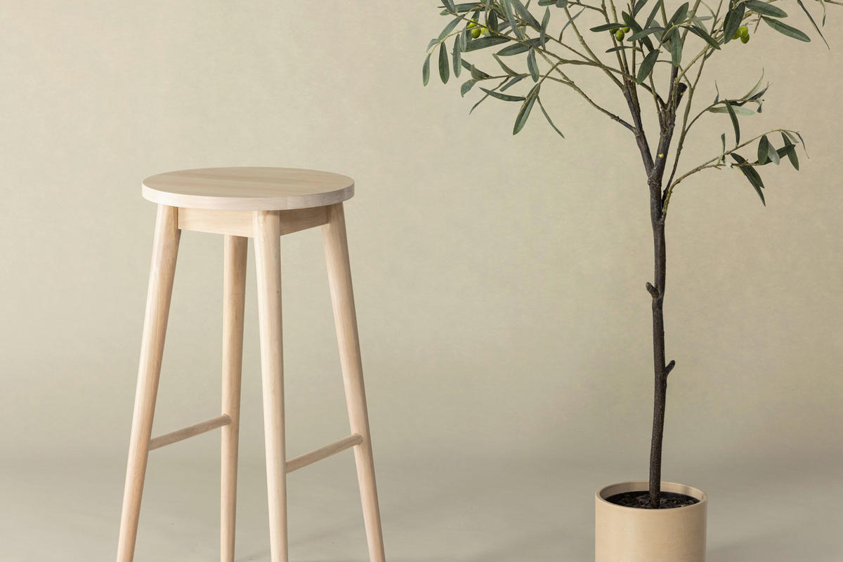 BARHOCKER-SET in Weiß  - Weiß, Design, Holz (36/75/36cm) - Livetastic