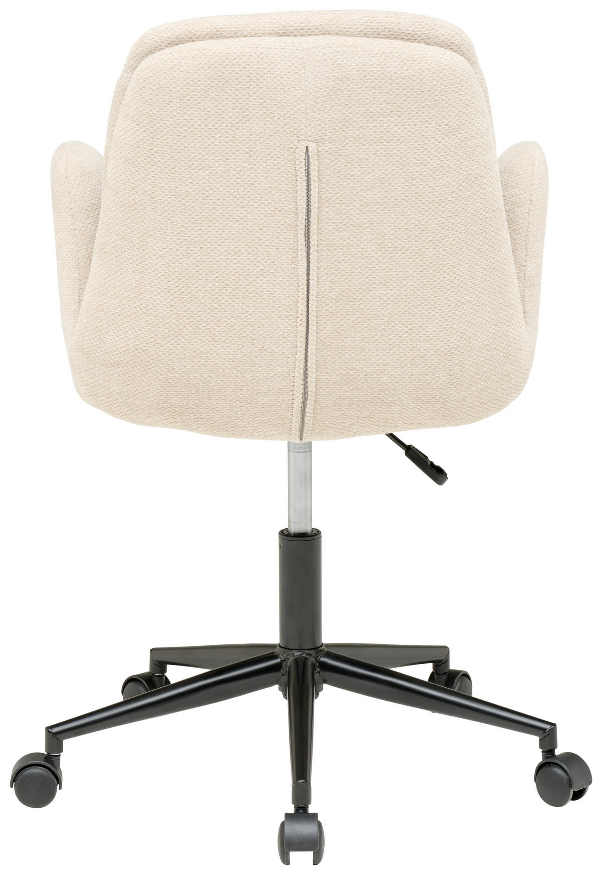 DREHSTUHL Webstoff Beige  - Beige/Schwarz, Modern, Kunststoff/Textil (55/85-95/60cm) - MID.YOU