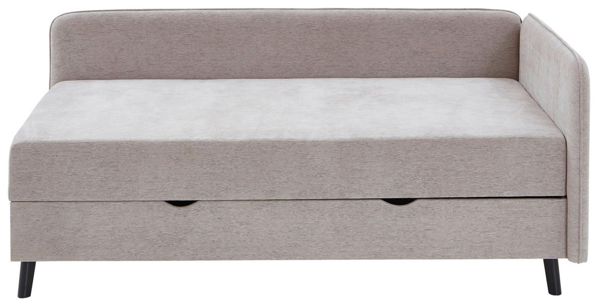 BOXBETT 120/200 cm  in Beige  - Beige/Schwarz, Design, Holz/Textil (120/200cm) - Boxxx