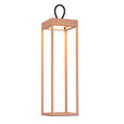 AKKU-TISCHLEUCHTE Miami 15/15/50 cm  - Sandfarben, KONVENTIONELL, Kunststoff/Metall (15/15/50cm) - Dieter Knoll