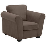 SESSEL in Chenille Braun  - Schwarz/Braun, KONVENTIONELL, Kunststoff/Textil (106/88/86cm) - Carryhome