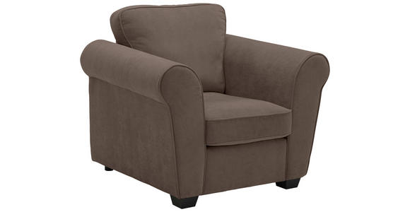 SESSEL in Chenille Braun  - Schwarz/Braun, KONVENTIONELL, Kunststoff/Textil (106/88/86cm) - Carryhome
