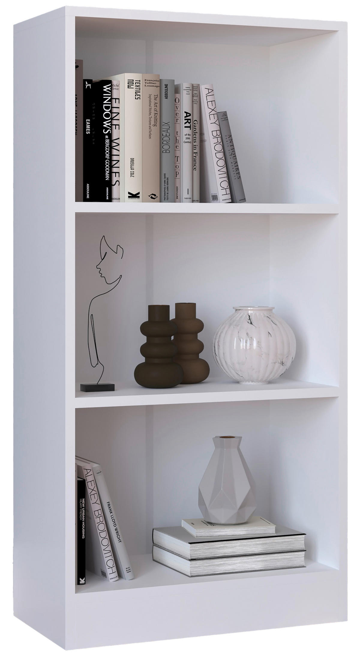 REGAL  56/114/30 cm Weiss  - Weiss, Modern, Holzwerkstoff (56/114/30cm) - MID.YOU