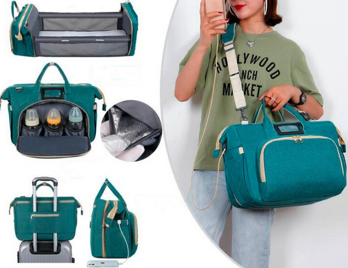 WICKELTASCHE  - Schwarz, Basics, Textil (20/40/30cm)