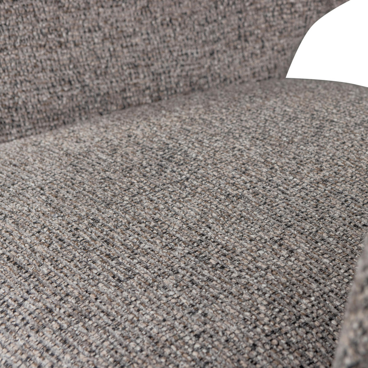 ARMLEHNSTUHL-SET 2 Stück  in Chenille, Webstoff  - Taupe/Braun, MODERN, Holz/Textil (61/86/60cm) - Livetastic