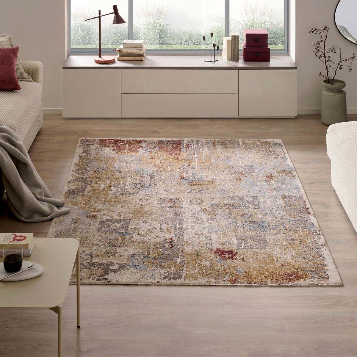 WEBTEPPICH 68/230 cm Anthrazit, Creme  - Anthrazit/Creme, LIFESTYLE, Textil (68/230cm) - Novel