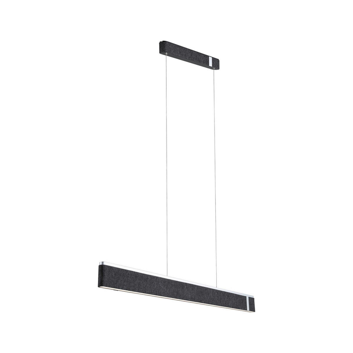 LED-PENDELLEUCHTE Jagun 100/8,5/3,5 cm   - Anthrazit, Basics, Kunststoff/Textil (100/8,5/3,5cm) - Paulmann
