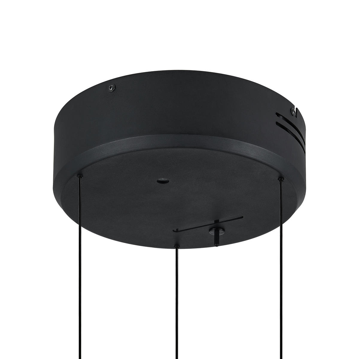 LED-HÄNGELEUCHTE Homam 50/20-150 cm   - Schwarz/Grau, Basics, Glas/Kunststoff (50/20-150cm) - Dieter Knoll
