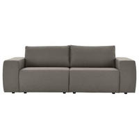 2-SITZER-SOFA Webstoff Grau  - Schwarz/Grau, Design, Kunststoff/Textil (242/87/89cm) - LOOKS by W.Joop