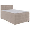 BOXSPRINGBETT 120/200 cm  in Beige  - Beige/Schwarz, Konventionell, Kunststoff/Textil (120/200cm) - Carryhome